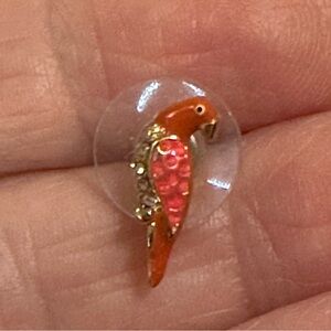 Kate spade parrot earrings, small and cute